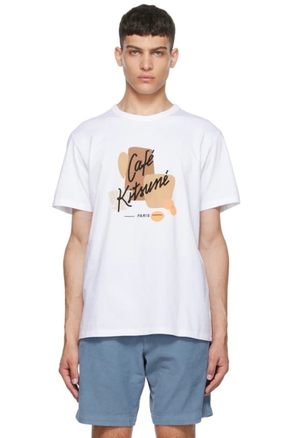 White Coffee Composition T-Shirt