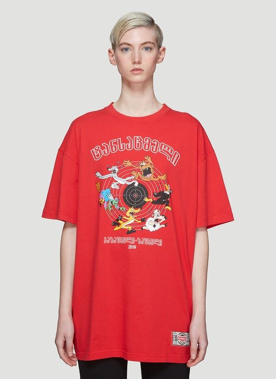 Cartoon T-Shirt in Red