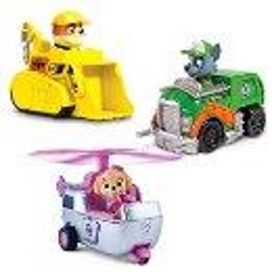 Nickelodeon儿童电视节目Paw Patrol中的救援工具车玩具3件套