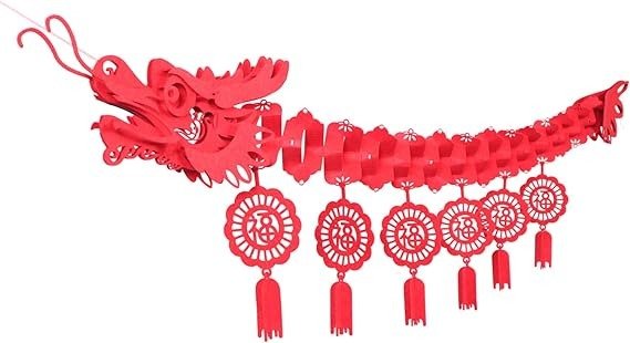 Chinese New Year Dragon Ceiling Decorations, 2023 Chinese New Year Decor Party Favors Party Supplies Lunar New Year Decorations for Shops, Restaurant, Party, Home, Chinatown