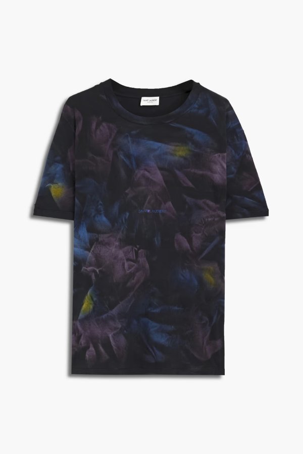 Tie-dyed cotton-jersey T-shirt