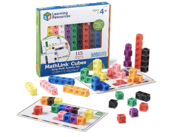 Early Math Mathlink Cube Activity Set, Assorted Colors, 115Piece, Ages 4+
