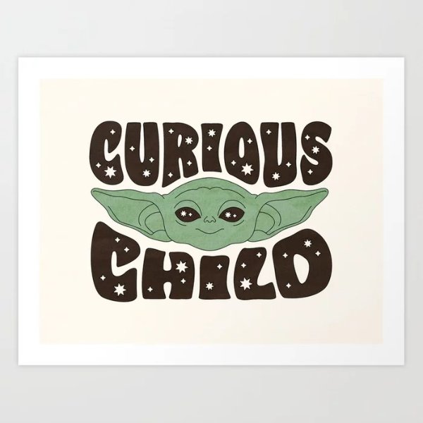 Curious Child - Natural by Berlin Michelle Art Print by starwars