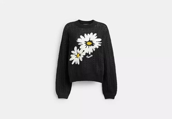 Floral Crewneck Sweater