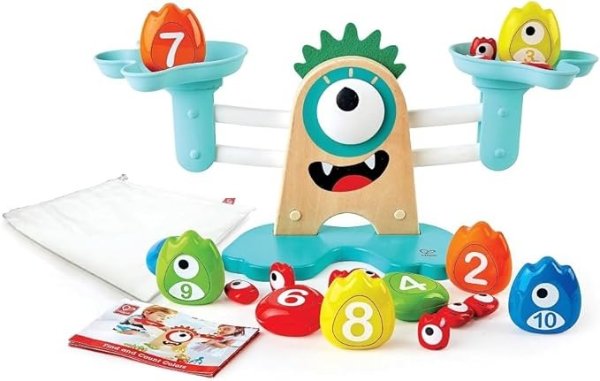 Math Monster Scale Toy, STEAM Toy, L: 15, W: 7.1, H: 5.6 inch
