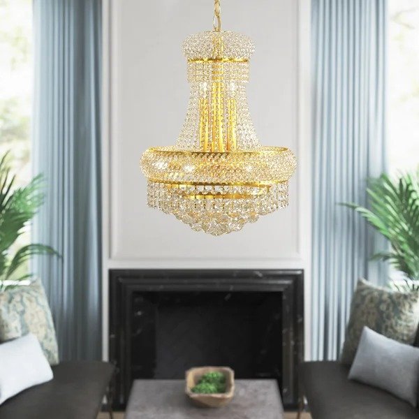 Rozella 8 - Light Unique Empire Chandelier with Crystal AccentsRozella 8 - Light Unique Empire Chandelier with Crystal AccentsRatings & ReviewsCustomer PhotosQuestions & AnswersShipping & ReturnsMore to Explore