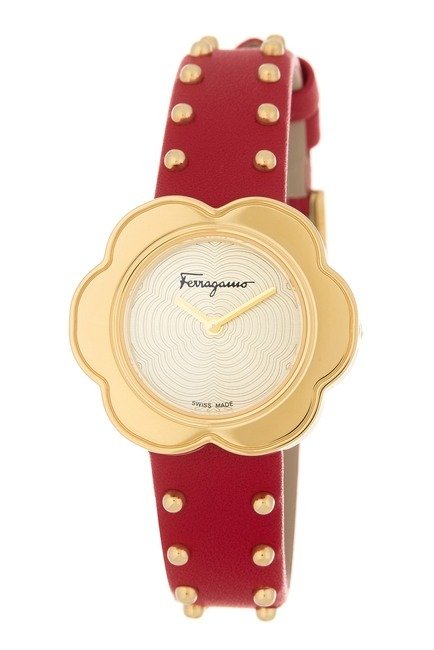 Women's Fiore Leather Strap Watch, 30mm