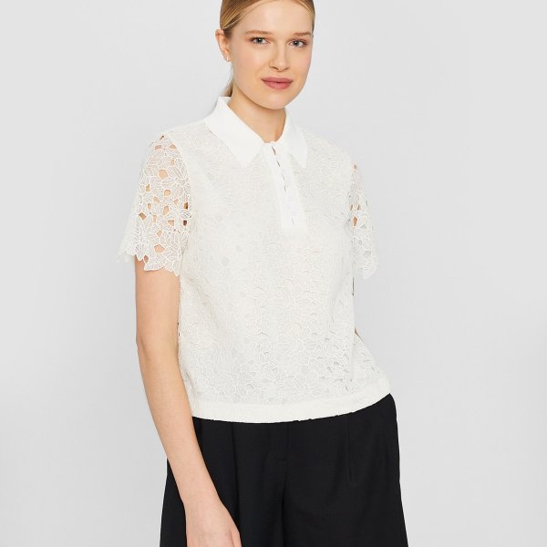 Collared Lace Shirt