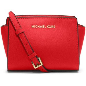 MICHAEL Michael Kors 'Selma Mini' Saffiano Leather Messenger Bag