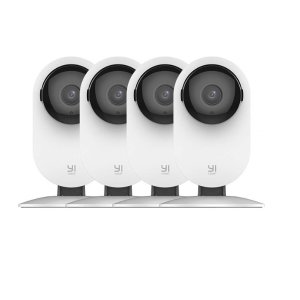 YI Wi-Fi 1080p Home Camera with 2-Way Audio and Night Vision - 4 Pack