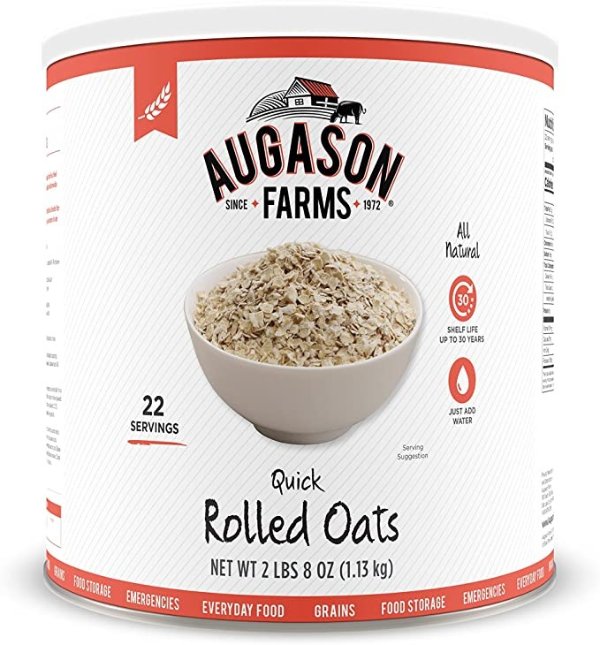 Quick Rolled Oats 2 lbs 8 oz No. 10 Can
