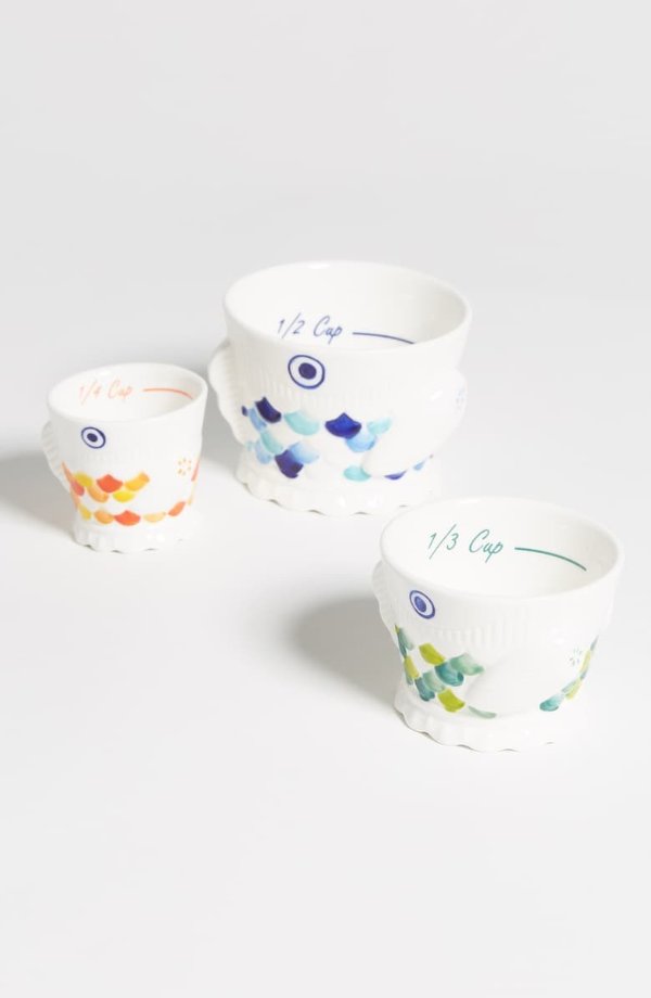 Set of 3 Fish Measuring Cups