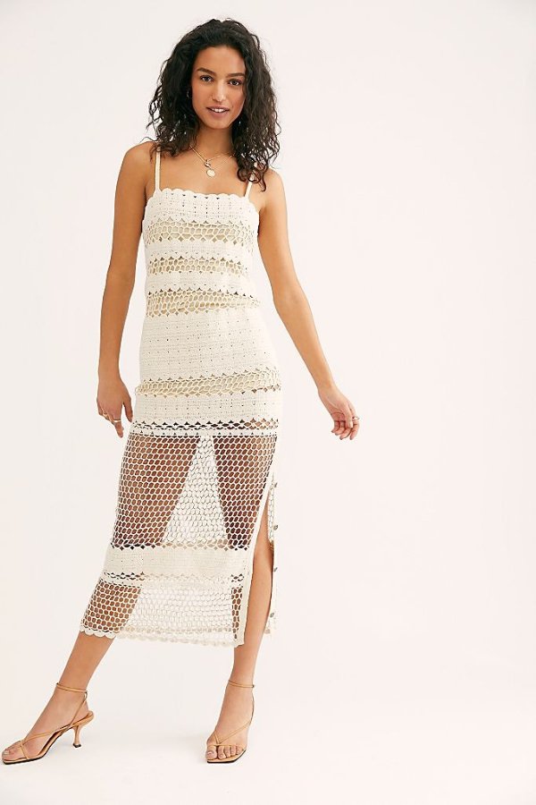 Stella Crochet Maxi Dress