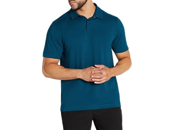 Men's M PERFORMANCE POLO | Make Blue | Short Sleeve Shirts | ASICS