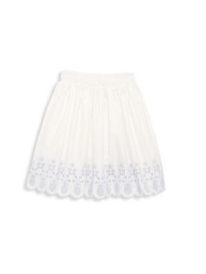 Little Girl's Embroidered Cotton Skirt