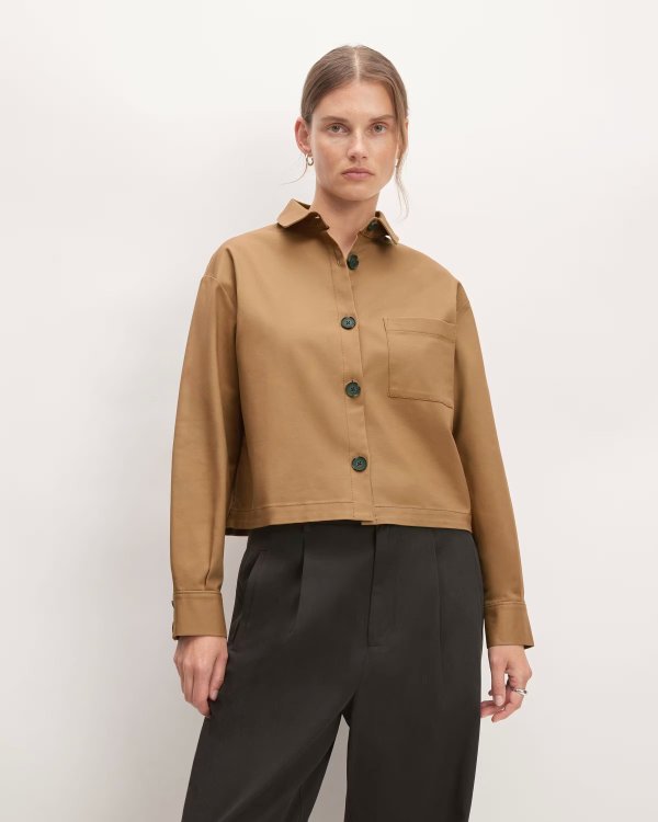 The Structured Cotton Cropped Shirt