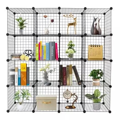 12/16/20 Cube Metal Grid Wire Storage Shelves
