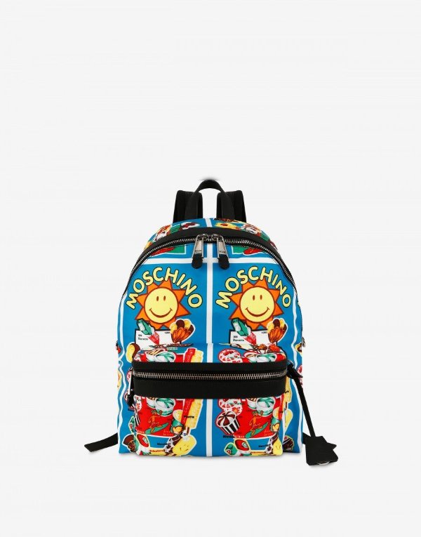 Nylon backpack Moschino Ice Cream - Tasty Summer - SS19 COLLECTION - Moods - Moschino | Moschino Shop Online