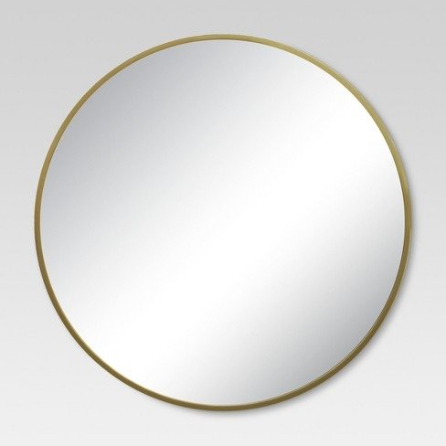 Round Decorative Wall Mirror Brass - Project 62&#153;