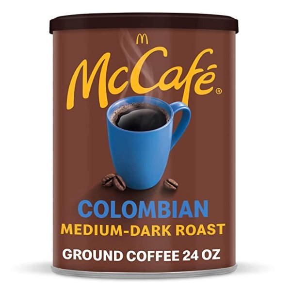 Colombian, Medium-Dark Roast Ground Coffee, 24 oz Canister