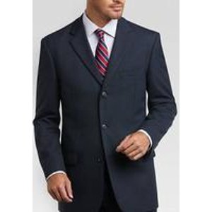 Twin Hill Men's Navy Birdseye Suit Coat