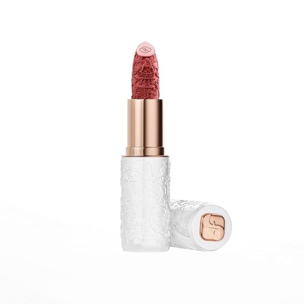 Blooming Rouge Porcelain Lipstick M303 Peach Red Glaze
