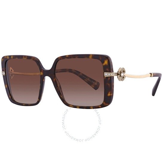 Brown Gradient Square Ladies Sunglasses BV8243B 504/13 56