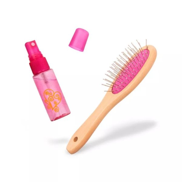 Doll Hair Care Set - Hairbrush and Spray Bottle