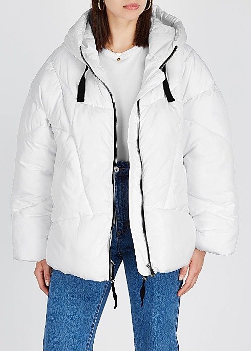 Hailey white padded shell jacket