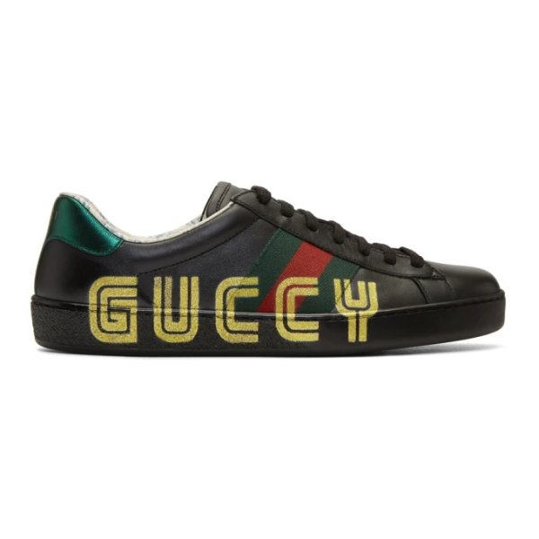 - Black New Ace 'Guccy' Sneaker