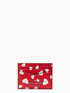 staci heart pop printed boxed small card holder