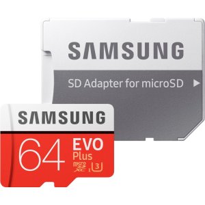 Samsung EVO Plus 64GB microSDXC UHS-I Memory Card