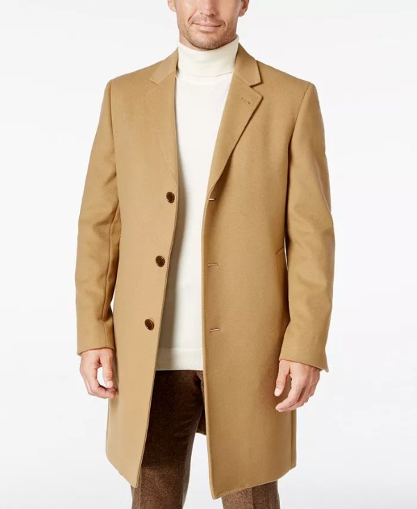 Men's Luther Cashmere-Blend Overcoat