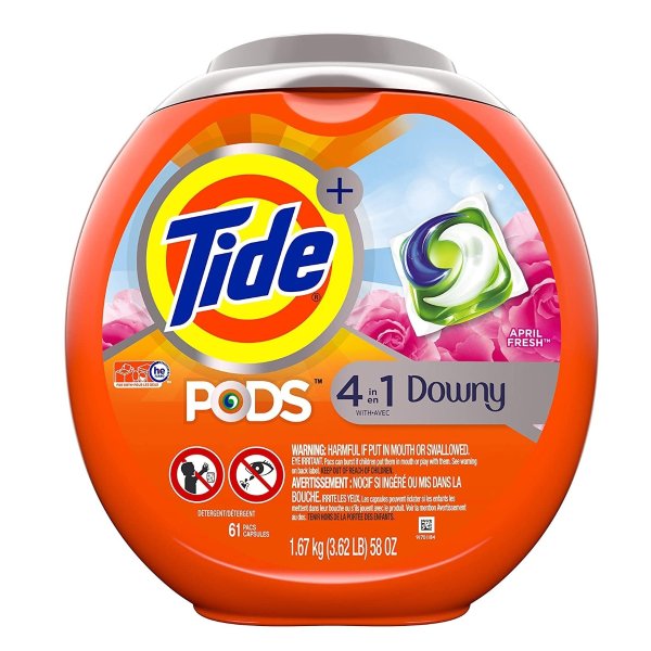 PODS Plus Downy 4 in 1 HE Turbo Laundry Detergent Soap Pods