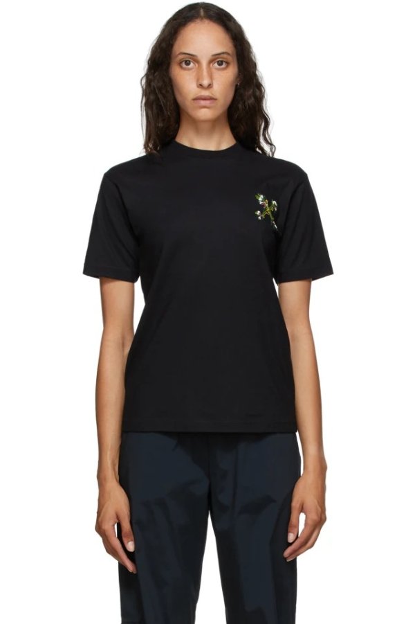 Black Mini Leaf Arrows T-Shirt