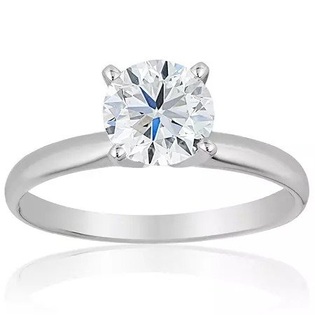 Superior Quality Collection 0.50 CT. T.W. Round Diamond Solitaire Ring in 18K Gold (I, VS2) - Sam's Club