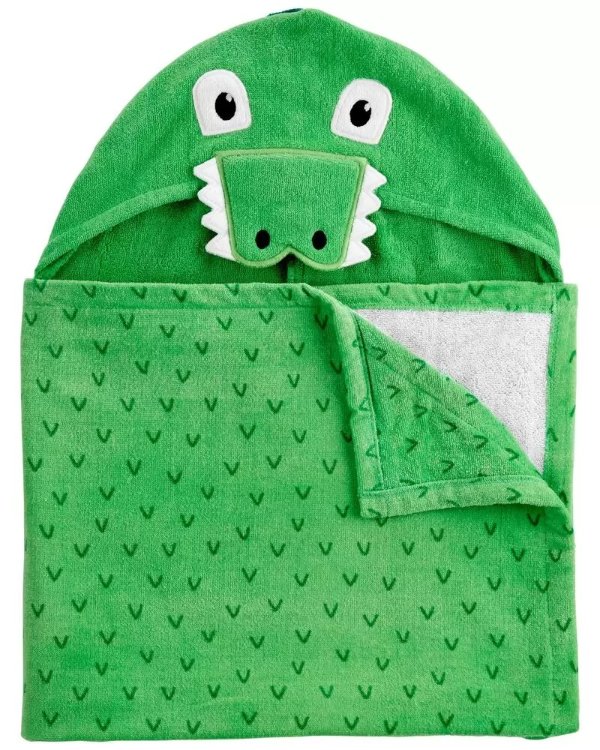 Dinosaur Hooded Terry Towel