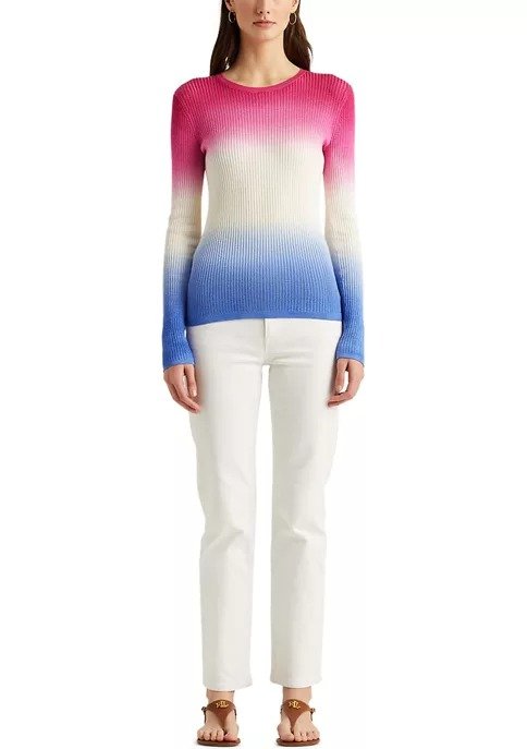 Dip-Dyed Ribbed Sweater