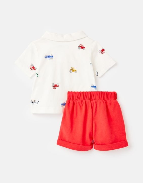 婴儿polo+短裤套装
