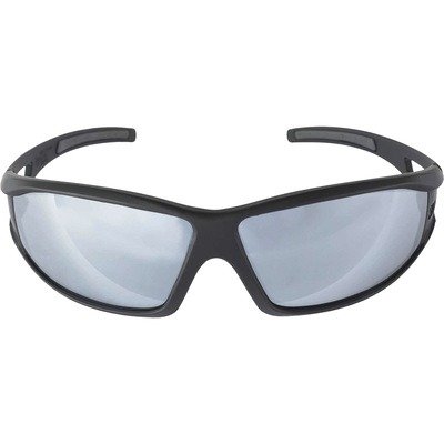 Anti-Fog, Scratch-Resistant, Impact-Resistant Safety Glasses — Mirrored Lenses, Black Frame, Model# 90209-HV6-NA