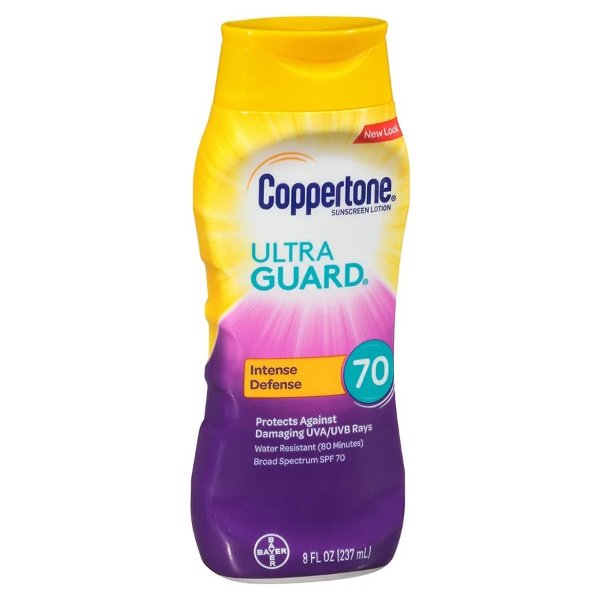Coppertone Ultra Guard Sunscreen Lotion, SPF 70