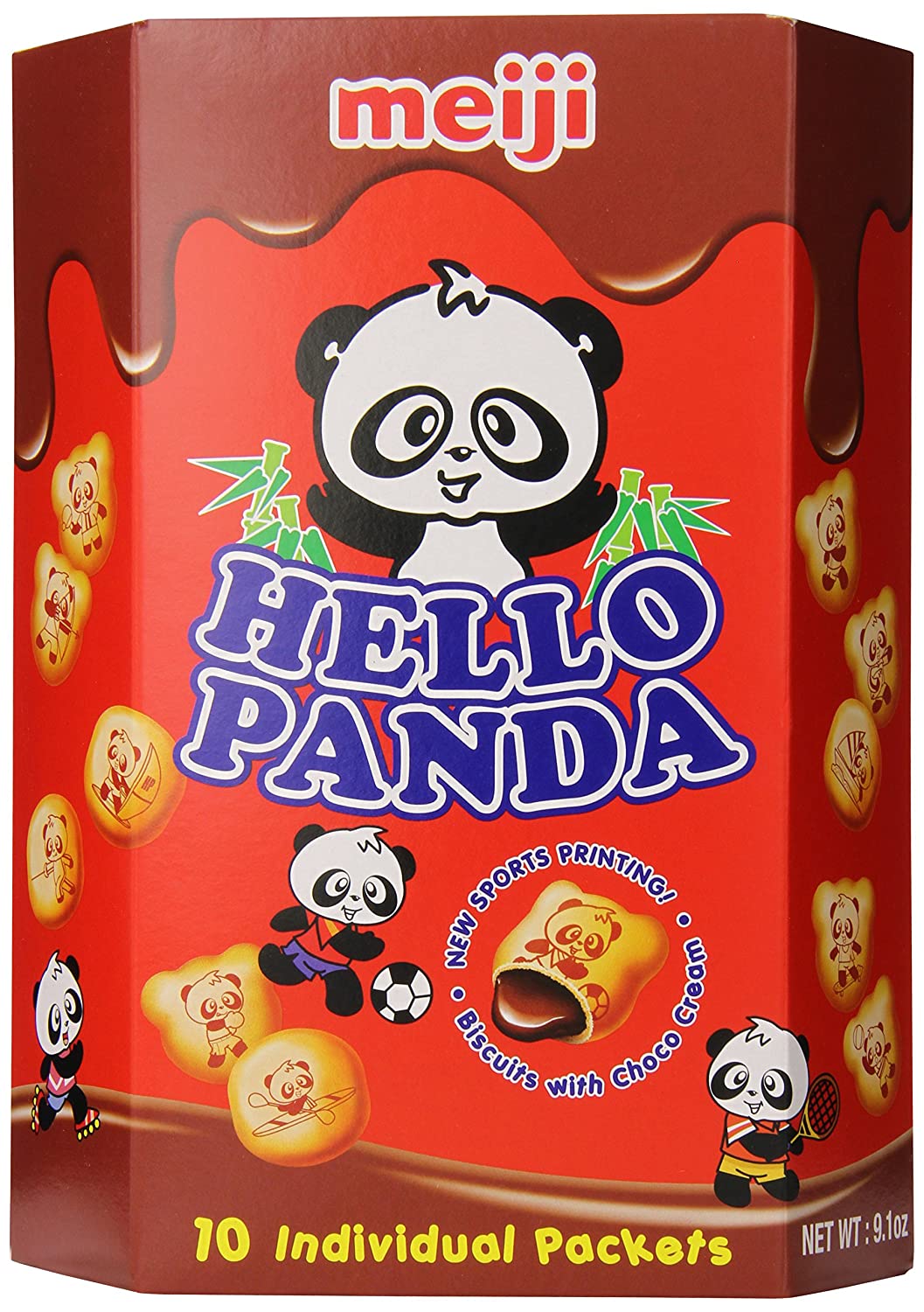 Meiji 明治Hello熊猫巧克力饼干（9.1盎司）