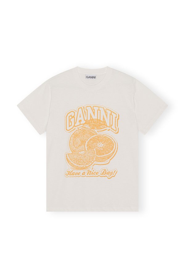 Orange Relaxed T-shirt | GANNI US