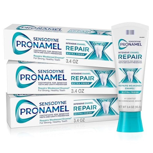 Pronamel Intensive Enamel Repair Toothpaste for Sensitive Teeth, Extra Fresh - 3.4 Ounces (Pack of 3)