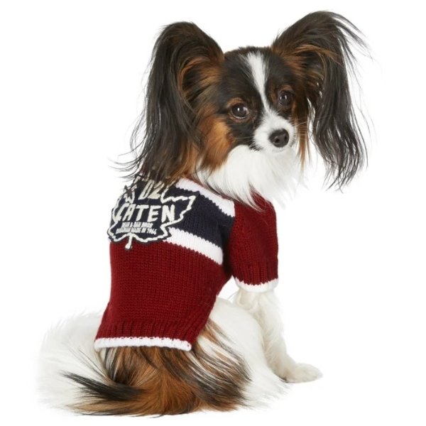 Red Poldo Dog Couture Edition Small Quebec Sweater