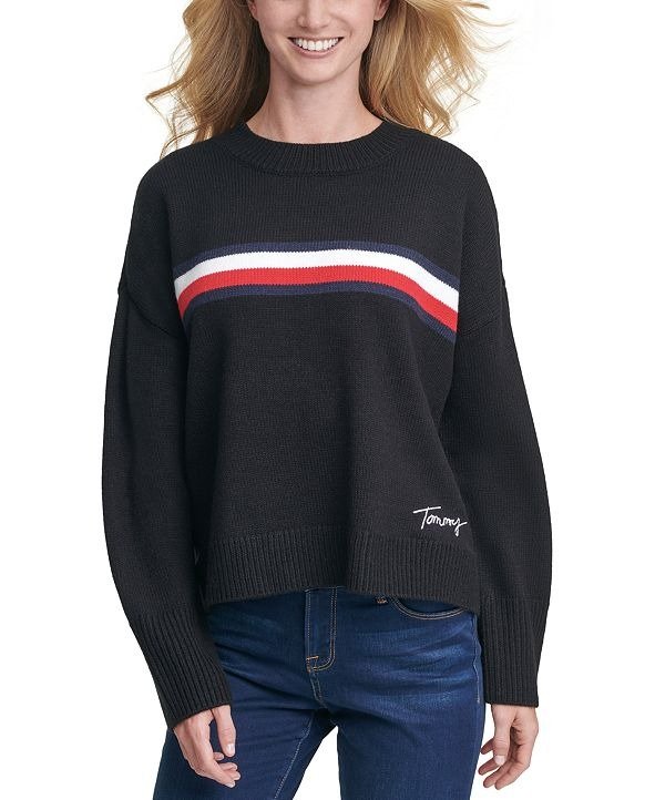 Tommy Hifiger Striped Crewneck Sweater