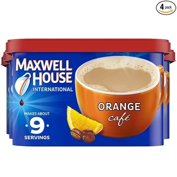 香橙风味速溶咖啡 9.3oz 4盒