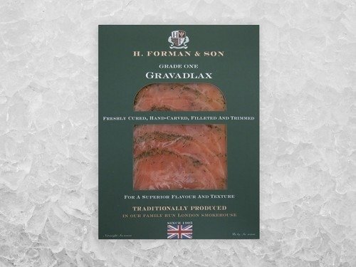 Smoked Salmon - H. Forman, Marinated Dill Gravadlax, Scottish, Farmed, UK, 4oz