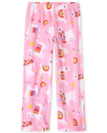 Girls Llama Pajama Pants | The Children's Place - NEON BERRY