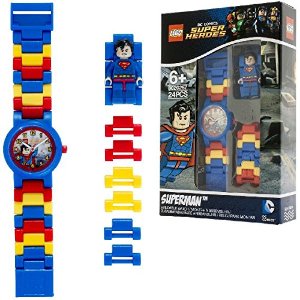 LEGO DC Comics 8020257 Super Heroes Superman Kids Minifigure Link Buildable Watch